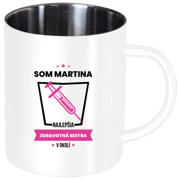 Nerezový hrnček Najlepší v okolí - zdravotná sestra