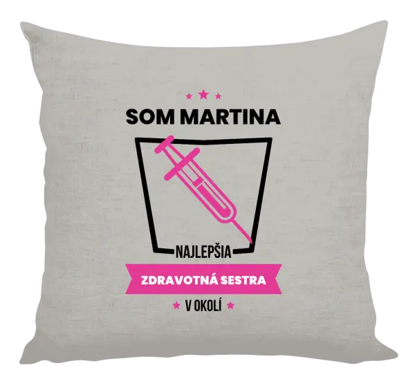 Vankúš Najlepší v okolí - zdravotná sestra