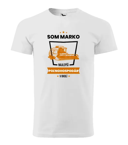 Pánske tričko Najlepší v okolí - poľnohospodár