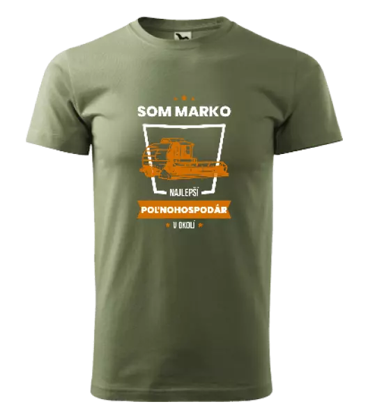 Pánske tričko Najlepší v okolí - poľnohospodár