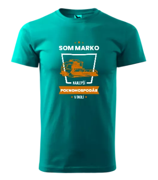 Pánske tričko Najlepší v okolí - poľnohospodár