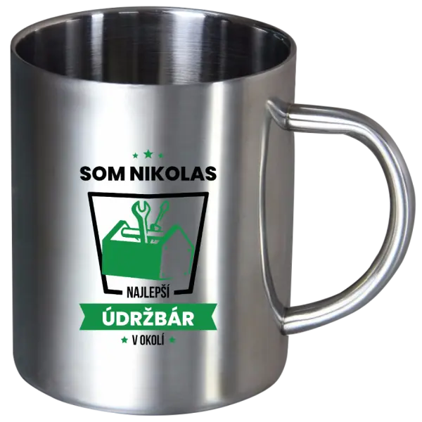 Nerezový hrnček Najlepší v okolí - údržbár