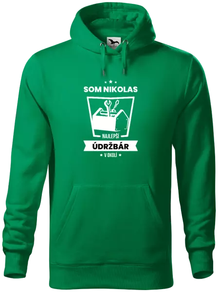 Pánska mikina Najlepší v okolí - údržbár