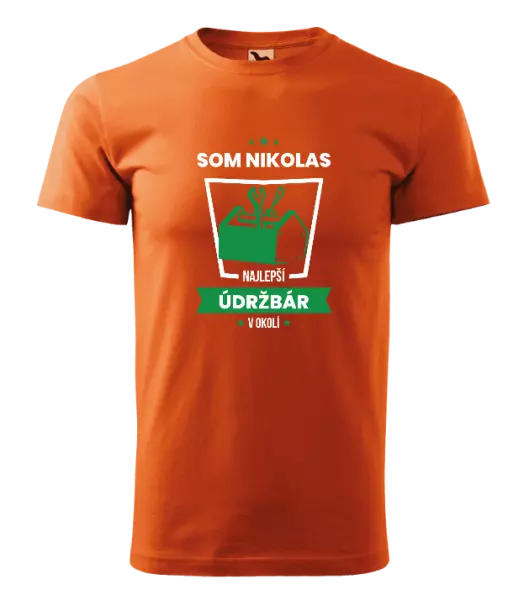 Pánske tričko Najlepší v okolí - údržbár