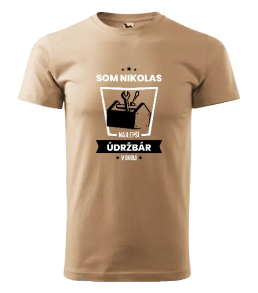 Pánske tričko Najlepší v okolí - údržbár