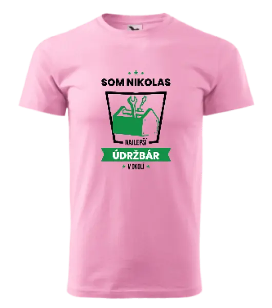 Pánske tričko Najlepší v okolí - údržbár