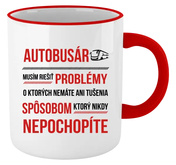 Hrnček Musím riešiť problémy - autobusár