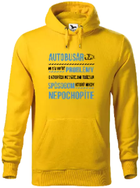Pánska mikina Musím riešiť problémy - autobusár