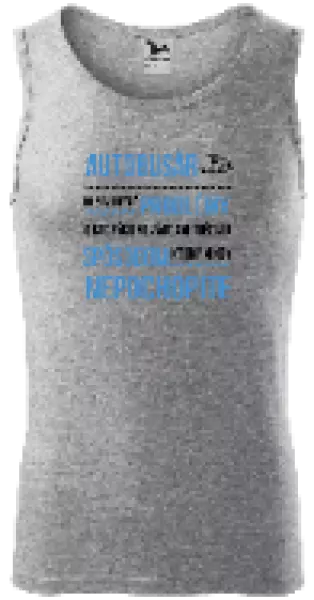 Pánske tielko Musím riešiť problémy - autobusár