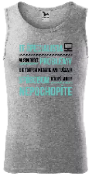 Pánske tielko Musím riešiť problémy - IT špecialista