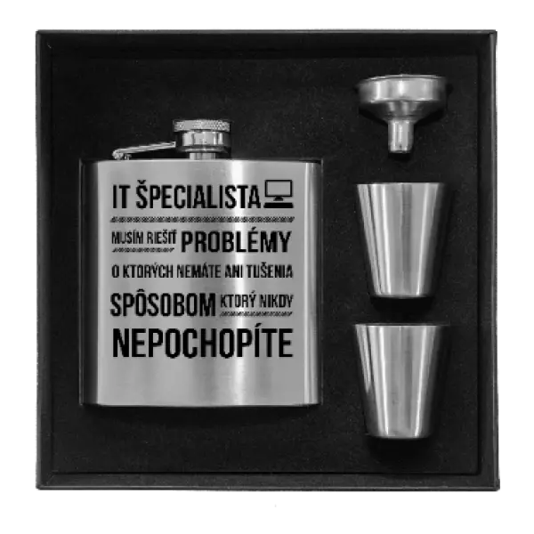 Ploskačka v krabičke Musím riešiť problémy - IT špecialista