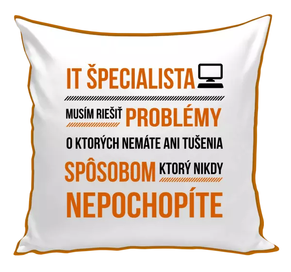 Vankúš Musím riešiť problémy - IT špecialista