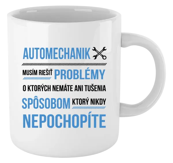 Hrnček Musím riešiť problémy - automechanik
