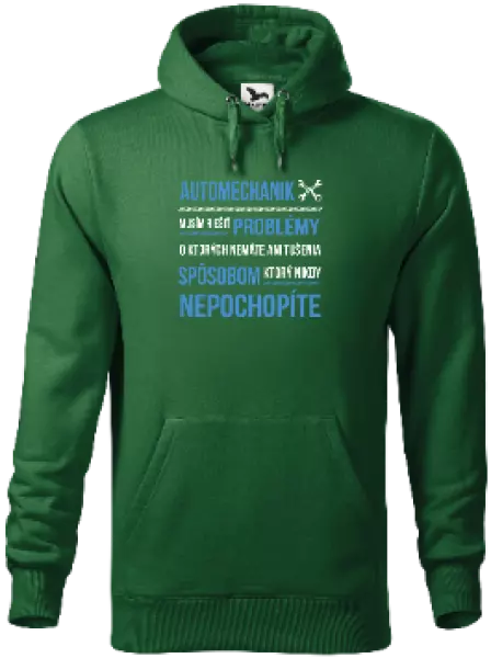 Pánska mikina Musím riešiť problémy - automechanik