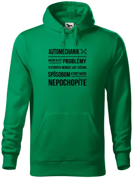 Pánska mikina Musím riešiť problémy - automechanik