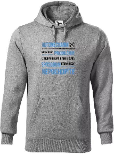 Pánska mikina Musím riešiť problémy - automechanik