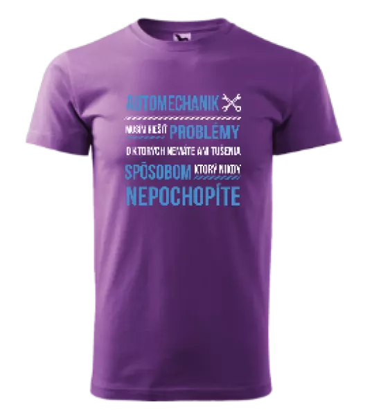 Pánske tričko Musím riešiť problémy - automechanik