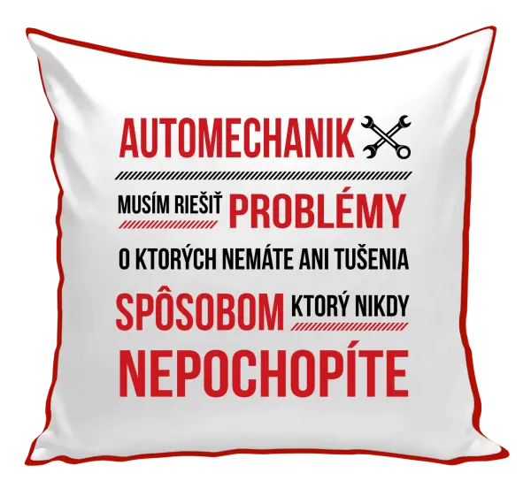 Vankúš Musím riešiť problémy - automechanik