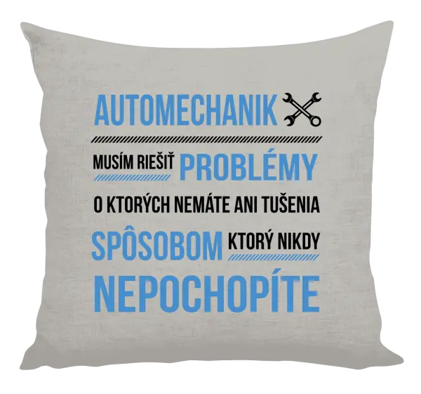 Vankúš Musím riešiť problémy - automechanik