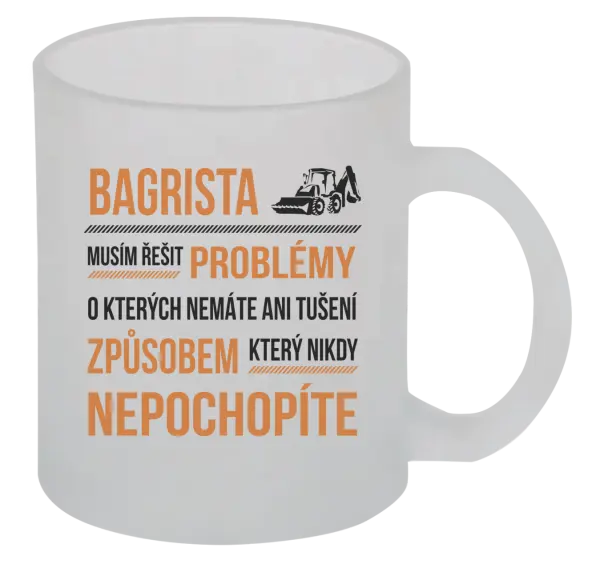 Hrnček Musím riešiť problémy - bagrista