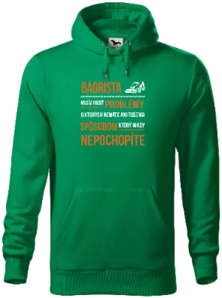 Pánska mikina Musím riešiť problémy - bagrista
