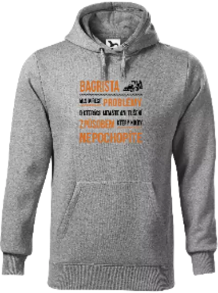 Pánska mikina Musím riešiť problémy - bagrista
