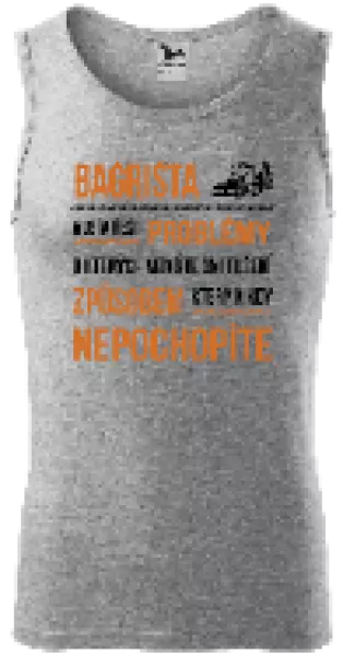 Pánske tielko Musím riešiť problémy - bagrista