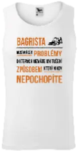 Pánske tielko Musím riešiť problémy - bagrista