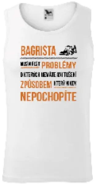 Pánske tielko Musím riešiť problémy - bagrista