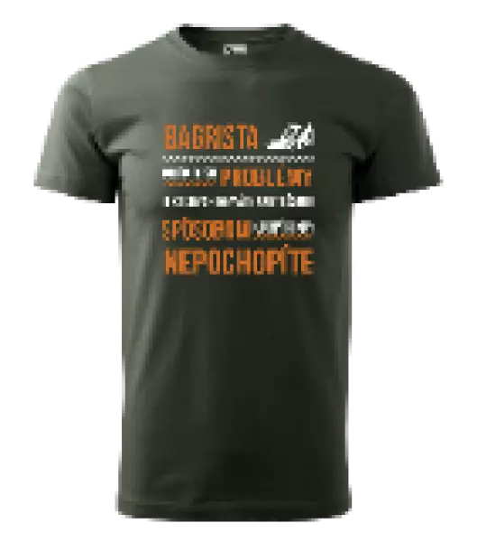 Pánske tričko Musím riešiť problémy - bagrista