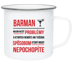 Plecháčik Musím riešiť problémy - barman