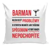 Vankúš Musím riešiť problémy - barman