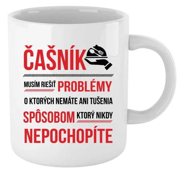 Hrnček Musím riešiť problémy - čašník