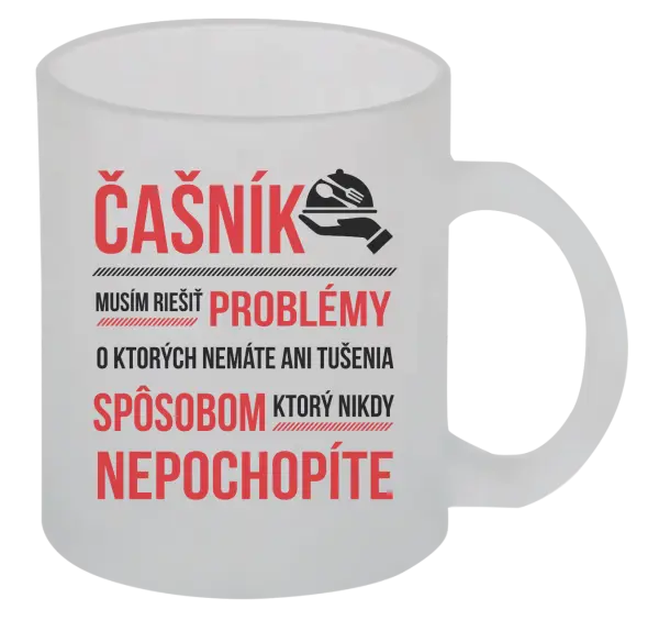 Hrnček Musím riešiť problémy - čašník