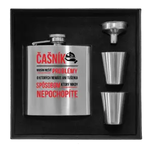 Ploskačka v krabičke Musím riešiť problémy - čašník