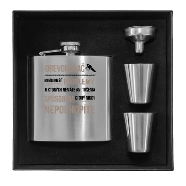 Ploskačka v krabičke Musím riešiť problémy - drevorubač