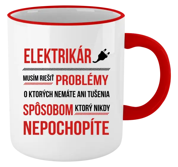 Hrnček Musím riešiť problémy - elektrikár