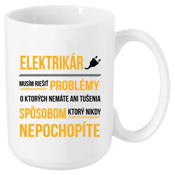 Hrnček Musím riešiť problémy - elektrikár