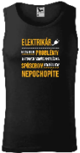 Pánske tielko Musím riešiť problémy - elektrikár