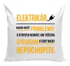 Vankúš Musím riešiť problémy - elektrikár