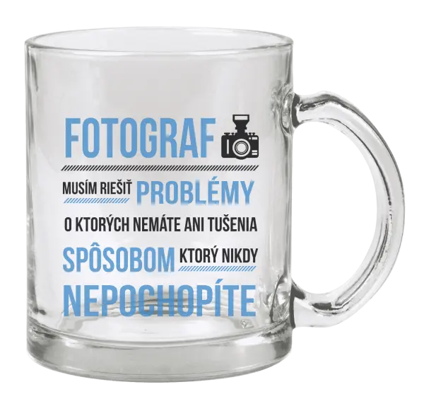 Hrnček Musím riešiť problémy - fotograf