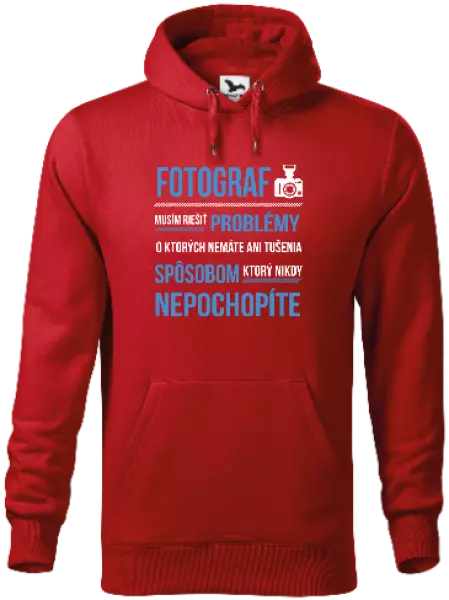 Pánska mikina Musím riešiť problémy - fotograf