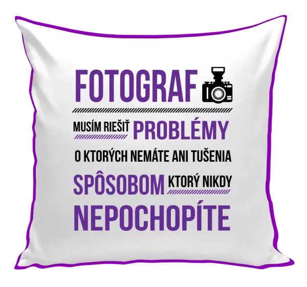 Vankúš Musím riešiť problémy - fotograf