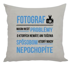 Vankúš Musím riešiť problémy - fotograf