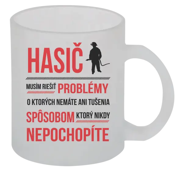 Hrnček Musím riešiť problémy - hasič