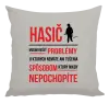 Vankúš Musím riešiť problémy - hasič