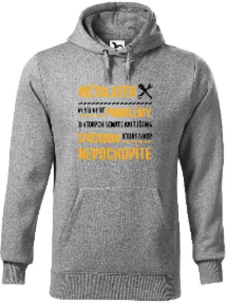 Pánska mikina Musím riešiť problémy - inštalatér