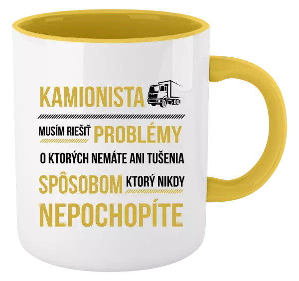 Hrnček  Musím riešiť problémy - kamionista