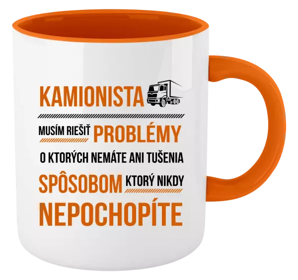 Hrnček  Musím riešiť problémy - kamionista