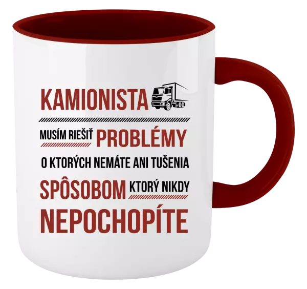 Hrnček  Musím riešiť problémy - kamionista